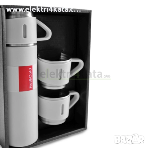 Термос с три чаши, снимка 7 - Термоси - 52453729