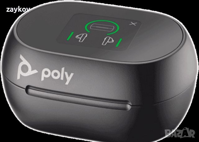 Слушалки Poly Voyager Free 60+ UC, Bluetooth, In-Ear, USB-C, Тouch case, Черни, снимка 3 - Слушалки и портативни колонки - 45878951