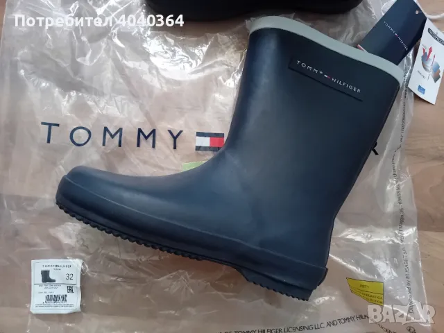  2 бр.Tommy Hilfiger N32 гумени  ботуши , снимка 1 - Детски боти и ботуши - 46836100