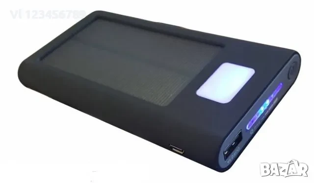 Външна соларна батерия power bank 10 000 mAh Wireless charging qi, снимка 2 - Външни батерии - 50812482