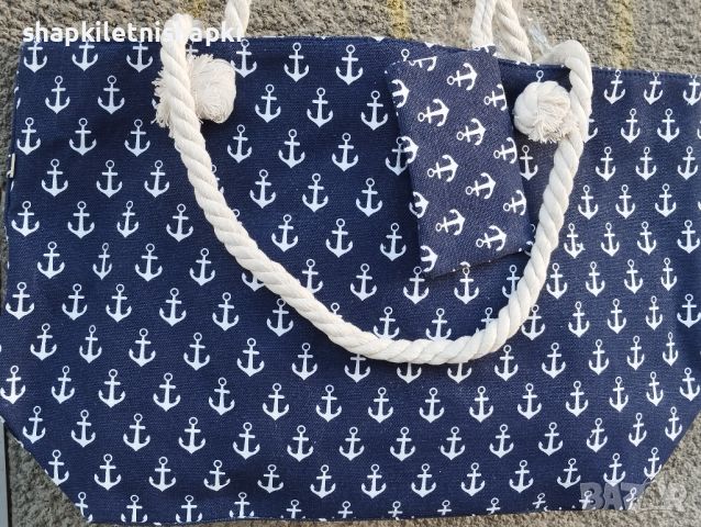 Дамска плажна чанта, голяма - лукс 4, снимка 1 - Чанти - 46352936