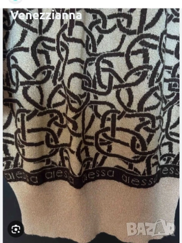 ALESSA Luxury Пуловер-Рокля плетиво - S, снимка 6 - Блузи с дълъг ръкав и пуловери - 53242512