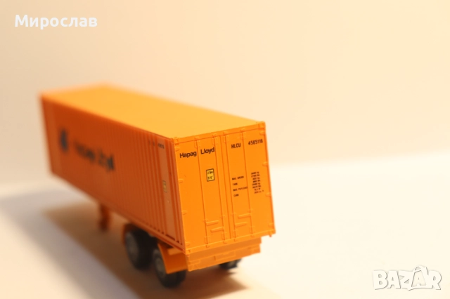 WIKING H0 1/87 РЕМАРКЕ КОНТЕЙНЕР ФУРГОН КАМИОН МОДЕЛ, снимка 4 - Колекции - 52446795