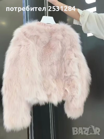 Ново розово сако, ново розово палто с имитация на косъм, снимка 2 - Палта, манта - 52508943