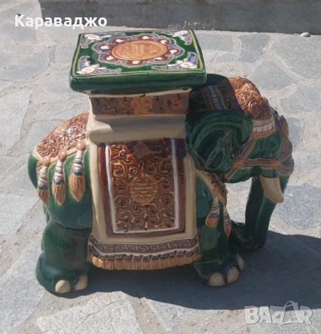 Старинни Слонове Поставки, снимка 8 - Декорация за дома - 51611130