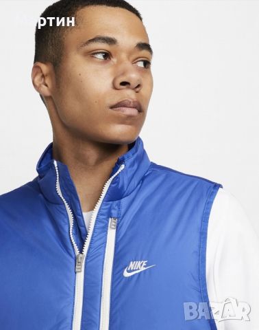 Мъжки елек Nike Therma-FIT Legacy Blue -размер S, снимка 2 - Спортни дрехи, екипи - 46201476