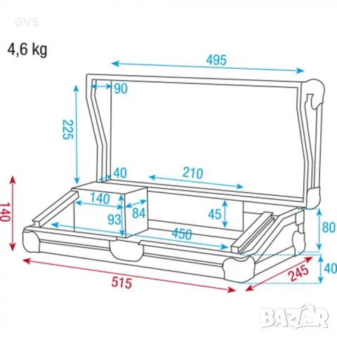 Кейс Showtec Case for Light Controller 3U, снимка 5 - Други - 48831037