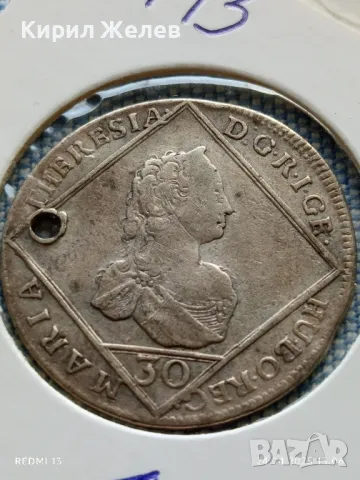 Сребърна монета 1764г. Мария Терезия рядка за КОЛЕКЦИОНЕРИ 13713, снимка 2 - Нумизматика и бонистика - 50019685