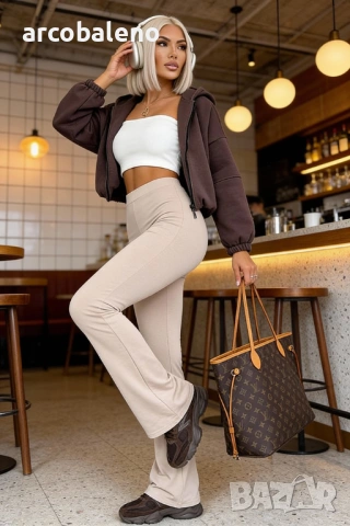Дамски оформящи разкроени панталони Dream Fit Regular, 2цвята , снимка 9 - Панталони - 53758440