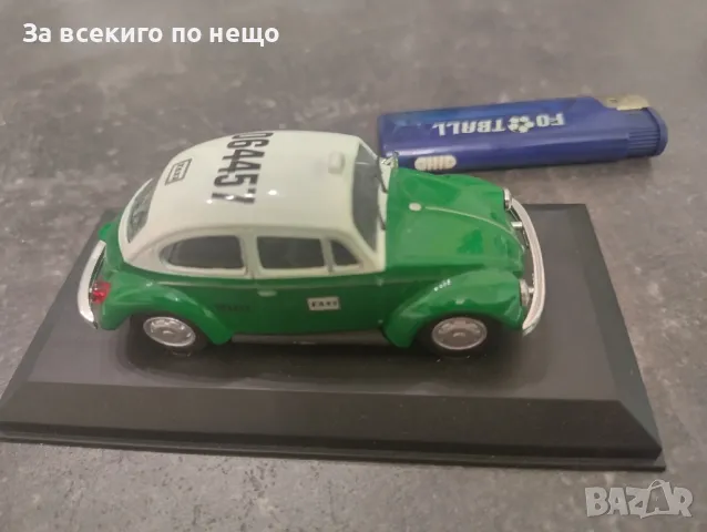 Макет на такси от 1985г. в Мексико VW Beetle (костенурка), снимка 3 - Колекции - 46901171