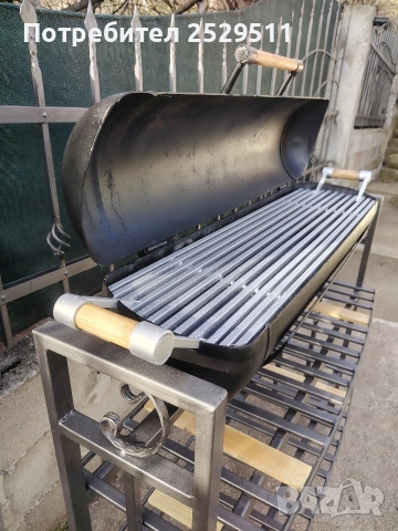 барбекю скара Нова с капак за опушване, снимка 5 - Скари - 52997014