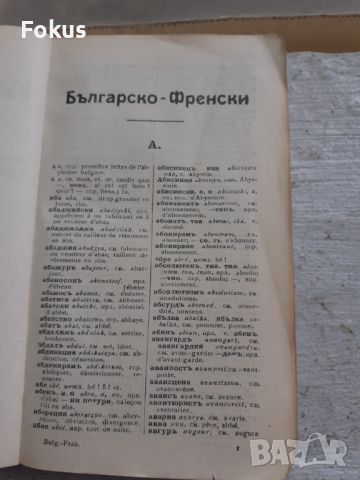 Царска книга Българско френски речник, снимка 3 - Антикварни и старинни предмети - 45268619