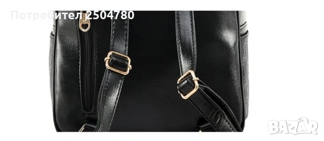 Комплект раница и 3 чантички / Цвят: Черен, снимка 2 - Чанти - 53833387