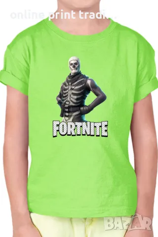 Детска тениска Фортнайт Fortnite Skull Trooper 02, снимка 11 - Детски тениски и потници - 48524404