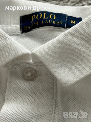 POLO RALPH LAUREN White polo-shirt M, снимка 7 - Тениски - 50433799