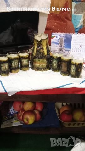 Продавам сувенирен ловджийски комплект Кана с 6 чаши, снимка 1 - Колекции - 45626141