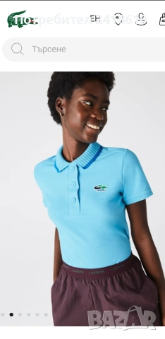 Lacoste Slim Fit Pique Cotton Womens Size 40 - M НОВО! ОРИГИНАЛ! Дамска Тениска!, снимка 2 - Тениски - 53759272