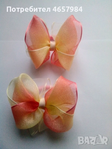 детски панделки ръчна изработка , снимка 2 - Шноли, диадеми, ленти - 52504708