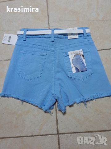 Къси панталонки в синьо , снимка 6 - Къси панталони и бермуди - 46448326