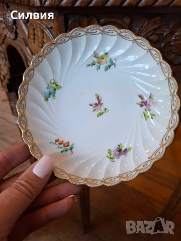 Порцеланова чаша с чинийка , снимка 7 - Чаши - 54270656