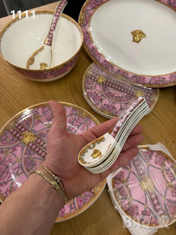 Versace сет за хранене- 32части, снимка 4 - Сервизи - 54084613