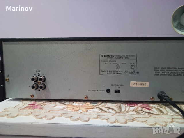 Касетен дек Sanyo RD W6120, снимка 4 - Декове - 51526646