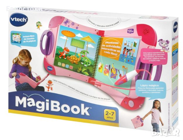 Детска интерактивна книга VTech Magibook с магическа писалка, снимка 4 - Образователни игри - 45266272