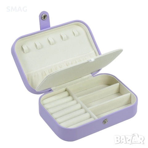 Органайзер за бижута лилав 16x11.5x5.5 см_1219561
