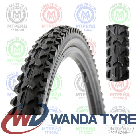 Външна гума за велосипед WANDA P1001 16x1.95 / 18x1.95 / 24x1.95
