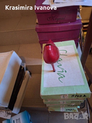 нови обувки естествена кожа цвят червен , снимка 4 - Дамски обувки на ток - 54209639