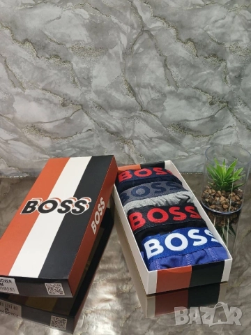 боксерки в кутия hermes hugo boss lacoste calvin klein , снимка 15 - Бельо - 51960277