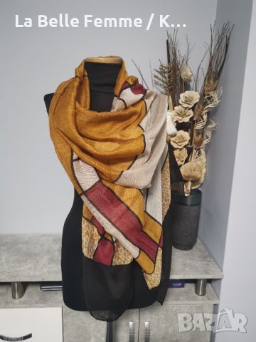 Дамски шалове от памук , снимка 13 - Шалове - 45155573