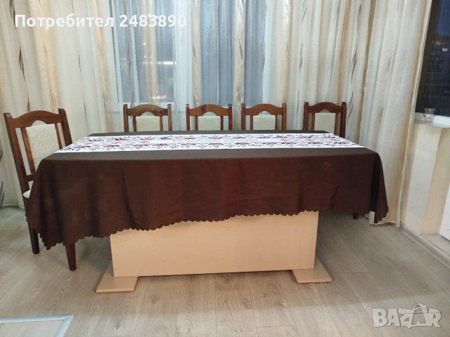 Разтегателна трапезна маса , снимка 3 - Маси - 53375669