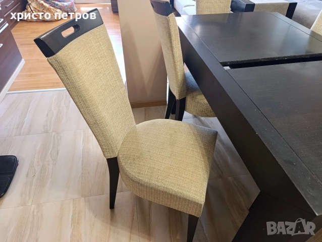 Разтегателна маса и 6 стола, снимка 4 - Маси - 54132720