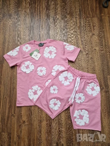 Мъжка тениска и къси шорти  екип DENIM TEARS Размери М, L , XL , 2XL , снимка 4 - Спортни дрехи, екипи - 50661067