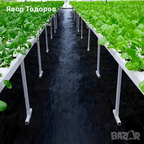 Черен агротекстил против плевели, 90г/м², UV защита, 1.1м х 50м, снимка 4 - Други - 53829310