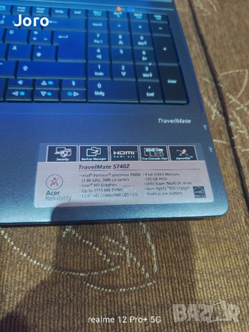 Acer Travel Mate 5740Z, снимка 9 - Лаптопи за дома - 52511205
