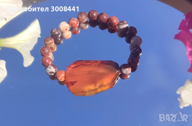 ГРИВНА ОТ АХАТ ЩАСТЛИВИ /ЛУДИ/ ДАНТЕЛИ, снимка 4 - Гривни - 51725930