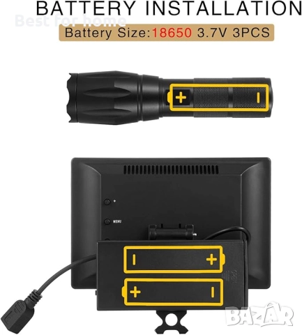  Монокуляр за нощно виждане с HD камера и 5 инчов преносим дисплей, снимка 4 - Обективи и филтри - 52736271