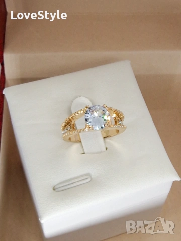 Royal Split Crown Ring 👑💎 | дамски пръстен с голям кристал