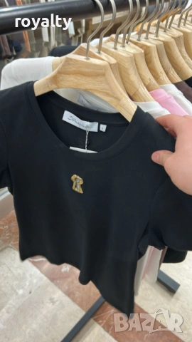 Нова Черна Дамска Тениска 