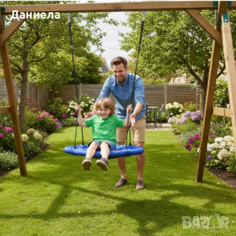 Градинска люлка - Щъркелово гнездо - модерен дизайн и издръжлива конструкция, снимка 12 - Градински мебели, декорация  - 53891467