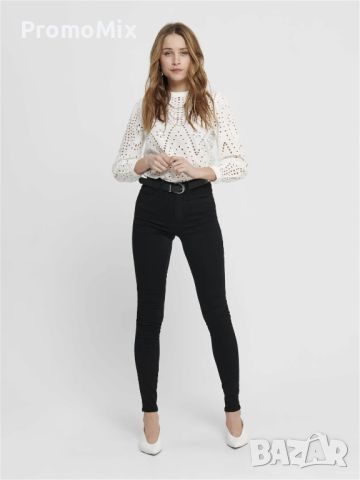 Дамски дънки Only 15093134 Royal High Skinny Fit 34 Еластични дамски дънки с висока талия слим модел, снимка 1 - Дънки - 46745814