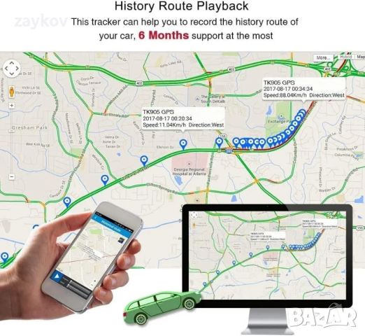 Мини GPS тракер за кола TKMARS, снимка 6 - Друга електроника - 45514161