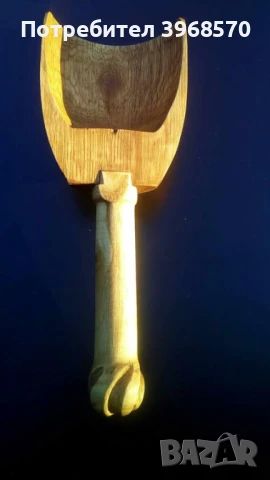 Дървена лопатка за насипни продукти., снимка 1