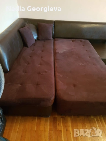 Холна гарнитура, снимка 4 - Дивани и мека мебел - 53439354