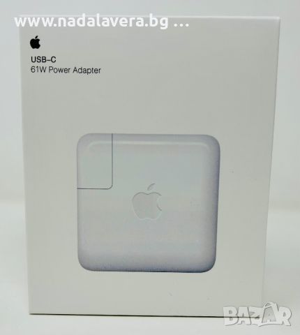  Зарядно Адаптер За Apple MacBook Air, Pro USB C 61W, снимка 2 - Кабели и адаптери - 37530195