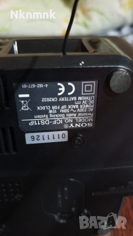 Док станция/радио часовник SONY, снимка 3 - Радиокасетофони, транзистори - 53851788