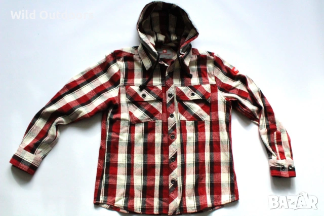 ENGELBERT STRAUSS hooded shirt Roughtough - мъжка риза-яке, размер L