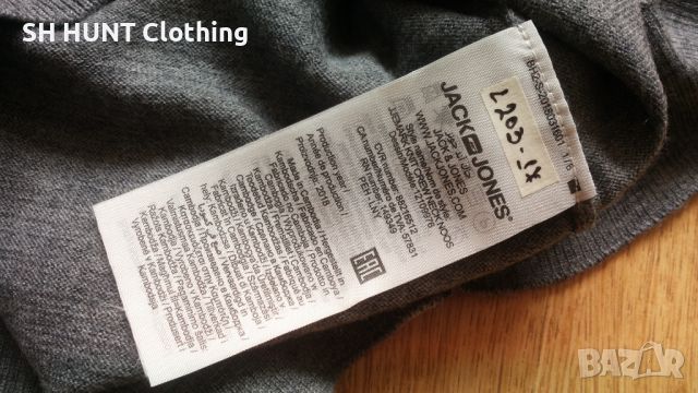 Jack & Jones 100% Super Fine Merino Wool размер L блуза 100% Мерино Вълна - 936, снимка 8 - Блузи - 45256557